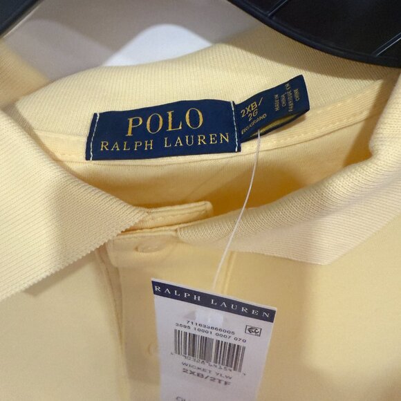 NWT Polo Ralph Lauren Men's Big & Tall Classic-Fit Mesh Polo Wicket Yellow 2XB - Picture 3 of 10
